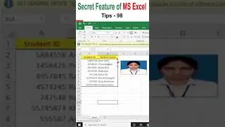 Excel trick 98 By Learn Gyan #shorts #short