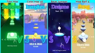 Believer - Tiles Hop Vs Color Hop 3D Vs Beat Jumper Vs Hop Ball 3