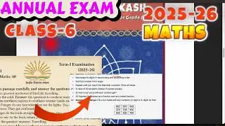 Class-6 Maths/ Annual Exam Question Paper New Sylabus || KVS Paper Session 2025-26 ||