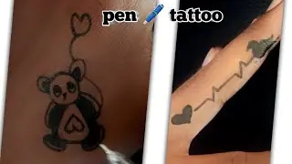 Taddy and bird 🐦 lovers tattoo || how to make beautiful tattoo #tattooideas