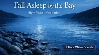 Fall Asleep by the Bay &mdash; Night Water Meditation + 1 Hour Ocean Sounds