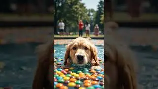 &ldquo;Rainbow Candy Splash! 🌈🐶🍬&rdquo; #cat #kitten #cute #funny #cutecats #funnycats #kittensoftiktok #kitty