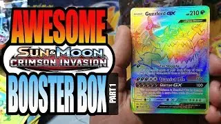 AMAZING PULLS FROM A CRIMSON INVASION BOOSTER BOX PART 1 of 2 - POKEMON UNWRAPPED