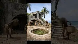 &ldquo;Wild jungle people build a secret house by the sea.&rdquo;