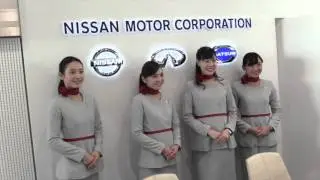 Michael Caruso gives guided tour of Nissan's global headquarters in Yokohama, Japan.