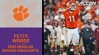 Peter Woods 2025 Regular Season Highlights | Clemson IDL
