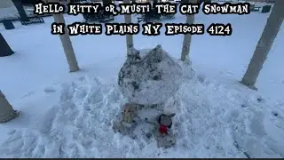 Elinor and Friends Hello Kitty Snowman Shaped In Tibbets Park White Plains NY Episode 4125