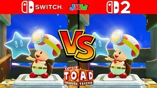 Captain Toad Treasure Tracker - Switch 1 VS Switch 2 Comparison (4K Gameplay)