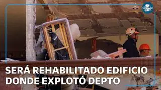 Edificio donde explot&oacute; departamento en Coyoac&aacute;n es rehabilitable, confirma Gobierno CDMX