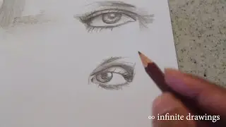 How To Draw Eyes For Beginners Pencil - Speed Pencil Drawing Time Lapse