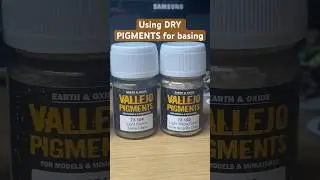 How to use dry pigments to base miniatures - LOTR Journeys in Middle Earth #miniature #warhammer40k