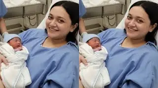 Eman Rajab First Look With Baby Boy From Hospital Rajab Butt Blessed With Baby Boy