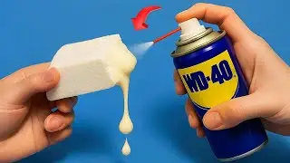 Spray WD 40 on Foam 😱 Fix Any Plastic Crack in Seconds! Why Didn&rsquo;t We Know This!