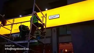 F. Mart Board Fixing By Sign Board Cleaning Company