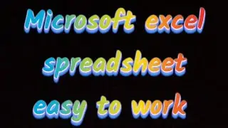 Microsoft Excel Spreadsheet / Easy to work #freelancing #onlinemarketing