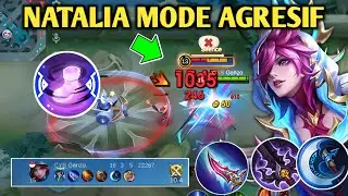 16 KILL!!🔥☠️ NATALIA ROAM SUPER CARRY SAAT TIM TERTEKAN!! | TOP GLOBAL NATALIA - MOBILE LEGENDS