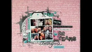 22 Years - Layout for Flutterby Designs