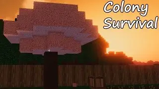 Colony Survival Выращиваем Лен, Вишневое дерево купили магазин