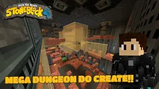Uma DUNGEON CHEIA de PUZZLES do Create!! - StoneBlock 4 EP#3