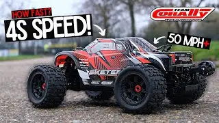Team Corally Sketer 4s 50mph+ SPEED ATTEMPT with 16t Pinion!
