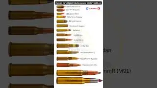 Russian Popular Cartridges Include Military Calibers #shorts