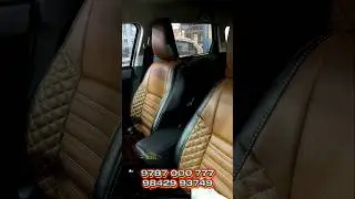 Suzuki Brezza &ndash; Premium Seat Cover Upgrade @ Boss Car Accessories ✨ Tan+Black Dual-Tone Seat Covers