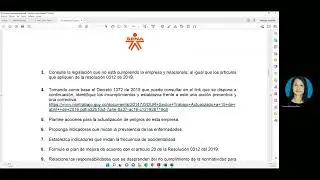 Instrucciones Actividades Curso Actualización SG SST   SENA - Contacto WhatsApp 3171215066