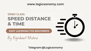 Speed, distance and Time concepts and tricks Demo| Math shortcuts for competitive exams #logicxonomy
