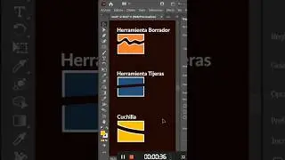 Tres herramientas que simplemente amo 😍 hack de Illustrator:herramienta borrador, tijeras y cuchilla