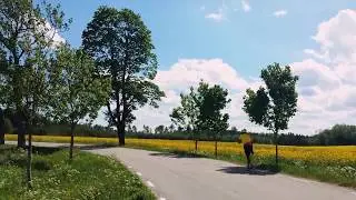 Rullskidor diagonal teknik f&ouml;r nyb&ouml;rjare/Roller skiing diagonal technique