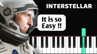 Interstellar - Main theme - EASY Piano tutorial