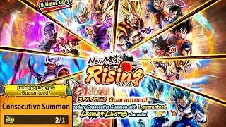 MY BEST LUCK EVER! 20 VIP LEGENDS LIMITED! NEW YEAR RISING 2026 SUMMONS! | Dragon Ball Legends  