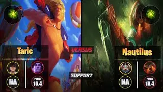 CoreJJ TARIC (Support) [Aftershock] VS NAUTILUS - Challenger NA Patch 10.4