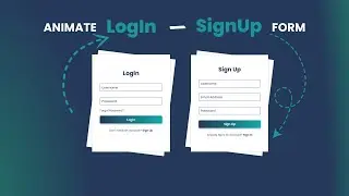 How to Create an Animated Login and Signup Form with HTML, CSS & JavaScript @codebykay