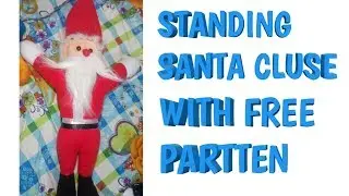 DIY HOW TO MAKE STANDING SANTA CLAUS SOFT TOY / PLUSH #dipasoftoyschool