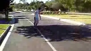pro skater gabe mancini downhill stack at fast speed