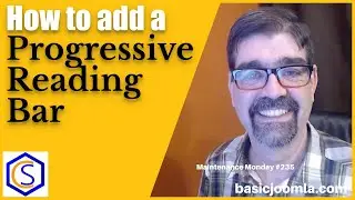 How to add a Progressive Reading Bar to Your Joomla Site - 🛠 MM #235