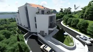 Новый комплекс апартаментов Panorama Tivat в Черногории с видом на море
