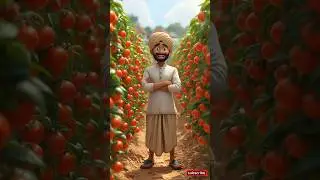 The farmer plants tomato plants in the field, but wild animals destroy them😱#ai #fun #entertainment