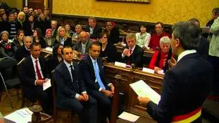 Emir Kir /Saint-Josse Prestation de serment du Collège et des Conseillers Communaux
