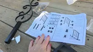 3-Step Outdoor Stair Railing: Black Wrought Iron Handrail for 2 to 3 Steps | Amazon Unboxing Video