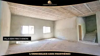 Villa Semi Finie à Vendre, Targa avec Jardin et sous sol Marrakech