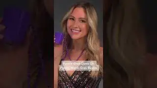 Light Up Purple Shot Glass on Purple Beaded Necklaces