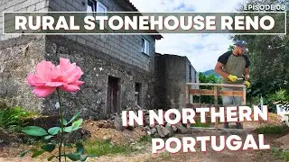 Concrete, Steel, and a Breath of Fresh Air | Abandoned Stone House Renovation | Portugal Ep. 8