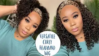 Summer Vibes 😍| New!!! Affordable Curly Highlight Headband Wig | Myqualityhair