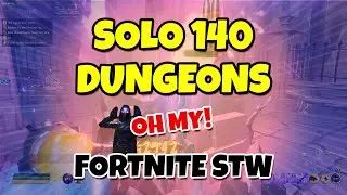 Completing 140 SOLO in Dungeons The Crypts as a Constructor | Fortnite STW