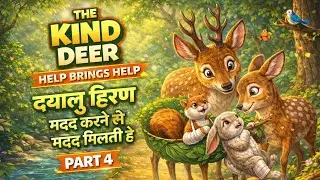 The Kind Deer &ndash; Help brings help -दयालु हिरण &ndash; मदद करने से मदद मिलती है part 4 
