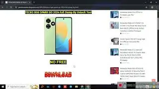 TECNO BG6 SPARK GO 2024 Full Dump By Unlock Tool