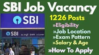SBI Circle Based Officer Recruitment 2021 | SBI CBO Notification | SBI CBO Salary & Exam Pattern