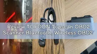 Review TOPDON Topscan OBD2 Scanner Bluetooth, Wireless OBD2 Code Reader with Active Test, 8 Reset, C